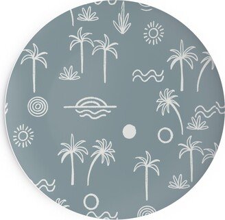 Salad Plates: Summer Sun - Slate Salad Plate, Blue