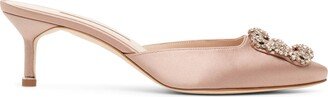 Hangisimu 50 beige satin mules