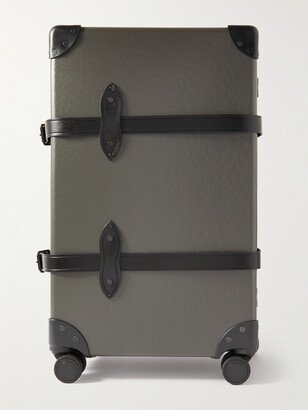 Centenary Check-In Leather-Trimmed Trolley Case-AA