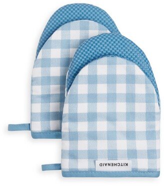 Gingham 2-Pc. Mini Oven Mitt Set