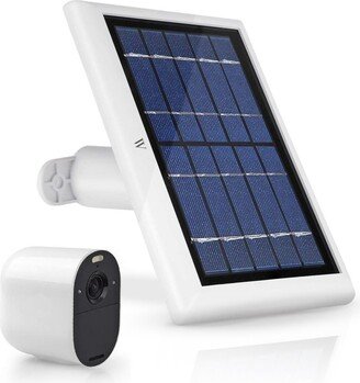 Wasserstein Solar Panel with 13ft Cable for Arlo Essential Spotlight/Xl Spotlight Camera Only - Power Your Arlo Camera Continuously (1 Pack, White)