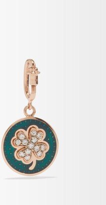 Kastak Clover Diamond & 18kt Rose-gold Charm