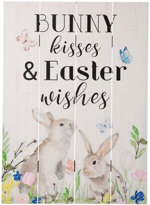 18H Easter Wooden Bunny Wall Decor