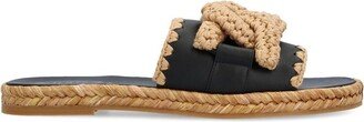 Kate Woven Slip-On Sandals-AA