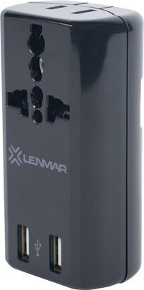 Lenmar Ultra-Compact All-in-One Travel Adapter with USB Port (Black)