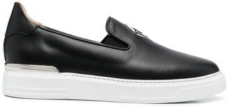 Hexagon-Logo Slip-On Sneakers-AA