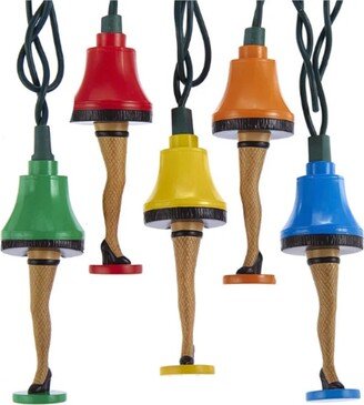 Kurt Adler 10-Light A Christmas Story™ Multicolored Leg Lamp Light Set, New