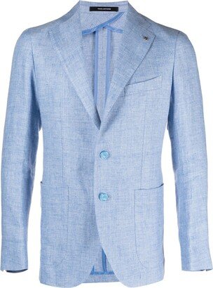 Single-Breasted Notched-Lapel Blazer