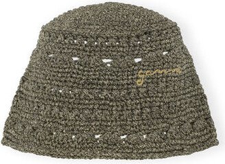 Metallic Crochet Bucket Hat