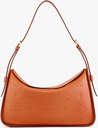 Aren Flap Hobo in Embossed Monogram Leather