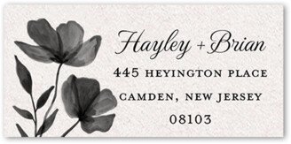 Wedding Address Labels: Pressed Flowers Address Label, Beige, Address Label, Matte