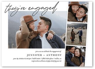 Engagement Party Invitations: Chosen Filmstrip Engagement Party Invitation, White, 5X7, Matte, Signature Smooth Cardstock, Square