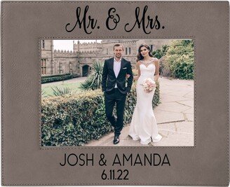 Mr & Mrs Custom Engraved Wedding Picture Frame | Personalized Photo Gift For Couple And