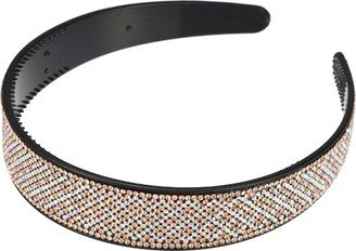 Unique Bargains Women's No Slip Rhinestone Wide-brimmed Headband 4.45