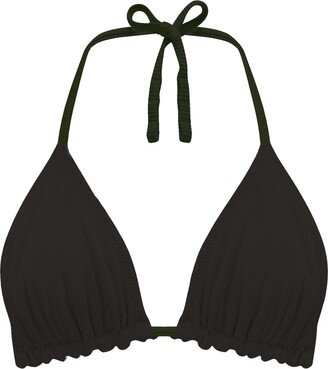 We are We Wear Reversible Melissa Tie Side Bikini Top Black/Caramel