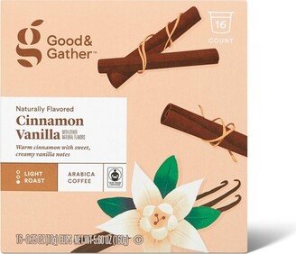 Naturally Flavored Cinnamon Vanilla Light Roast Coffee - 16ct Single Serve Pods - Good & Gather™