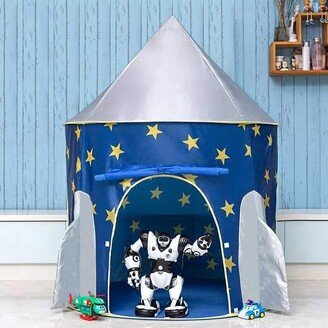 Sunjet Rocket Ship Pop Up Kids Tent - Spaceship Rocket Indoor Playhouse Tent