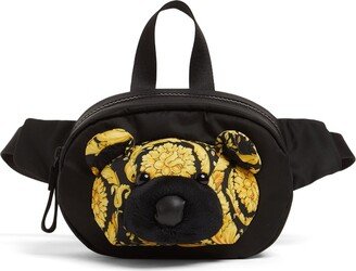 Bear baroque print nylon belt bag