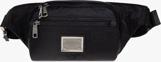 ‘Nero Sicilia DNA Small’ Belt Bag With Logo - Black