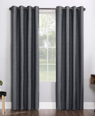 Noir Textured Thermal Blackout Curtain Collection