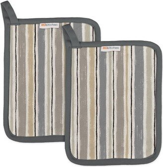 2pk Cotton Designer Our Home Kitchen Potholders - MU Kitchen