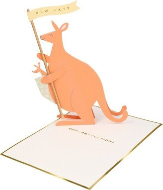 Baby Kangaroo Stand-Up Card (Pack of 1)