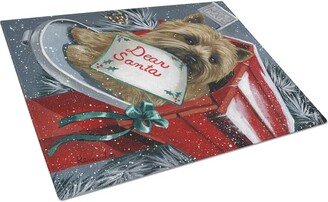 PPP3054LCB Cairn Terrier Christmas Letter To Santa Glass Cutting Board