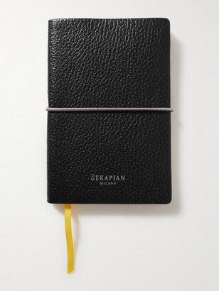 Small Logo-Print Full-Grain Leather Notebook