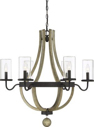 Eden 6-Light Outdoor Chandelier in Weathervane