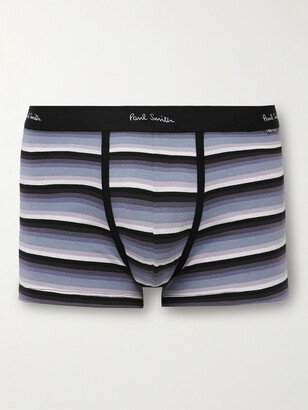 Striped Stretch Organic Cotton Boxer Briefs