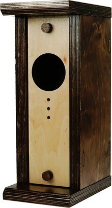 Bird House, Handmade Natural Wood Bird For Large Birds, Owl Birdhouse Kit Outdoor, Wooden Feeder, Love Gift