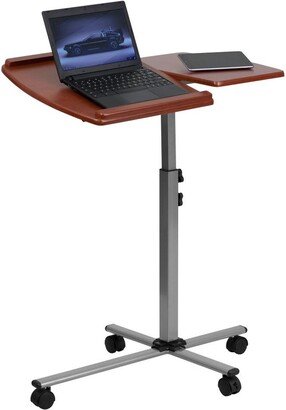 Emma+oliver Angle And Height Adjustable Mobile Laptop Computer Table With Top