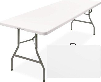 SUGIFT 8 ft. Multi-Functional Fold-in-Half Table with Durable Resin Surface - N/A