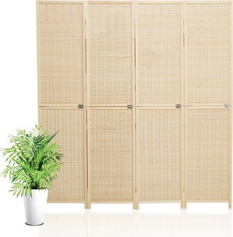 WhizMax 4-Panel Folding Privacy Screen Freestanding - 6ft Tall