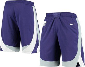 Men's Purple Kansas State Wildcats Team Replica Basketball Shorts