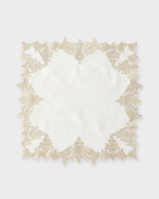 Nomi K Hand-Embroidered Lace Linen Napkin