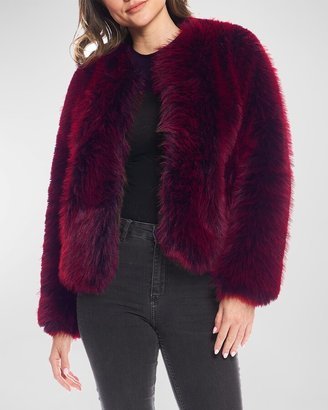 Happy Hour Faux Fur Short Jacket