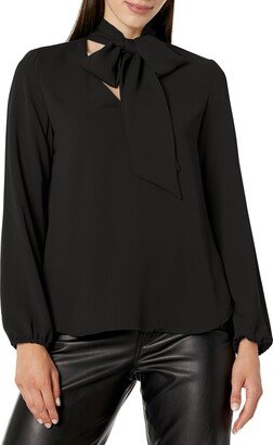 Women's L/S Bow Blouse