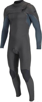 3/2 mm HyperFreak Fire + Chest Zip Fullsuit (Midnite Oil/Cadet Blue) Men's Wetsuits One Piece