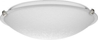 Linen Dome 3 - Light Flush Mount , Brushed Nickel