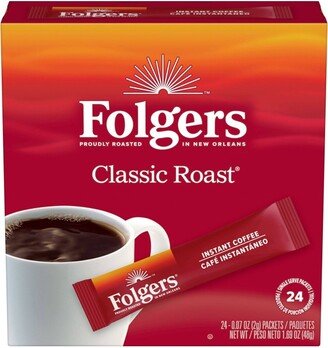 Folgers Classic Roast Instant Medium Roast Coffee - 24ct