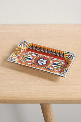 Printed Porcelain Ashtray - Multi