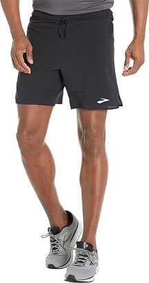 High Point 7 2-in-1 Shorts (Black) Men's Clothing