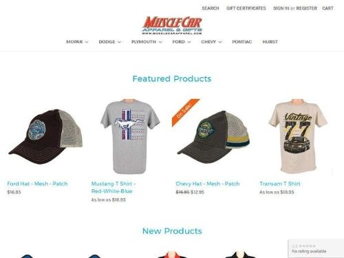 Musclecarapparel.com Promo Codes & Coupons