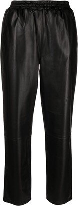 Cropped Lambskin Trousers