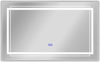 Frameless Back Lit LED Mirror - Silver-AK