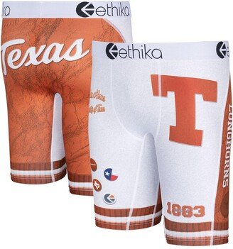 Men's White Texas Longhorns Schoolin' Boxers Briefs