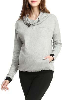 Samara Cowl Neck Maternity/Nursing Hoodie