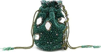 Mimi sequin-embellished mini bucket bag