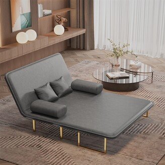 BESTCOSTY Foldable Multi-Functionality Loveseat Sofa Chair with Tapered Legs